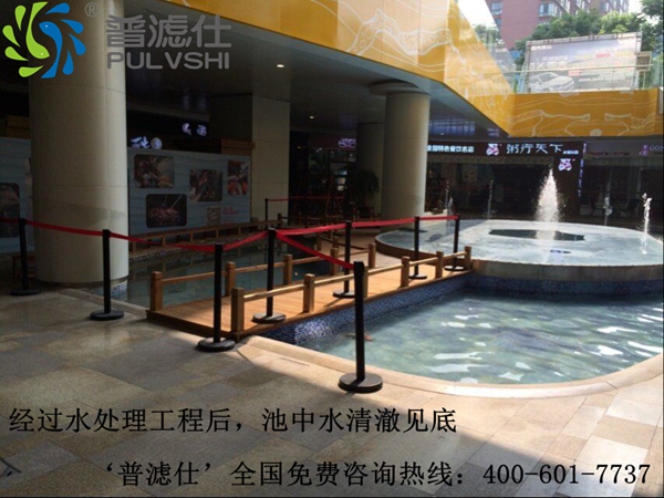 祝贺湖北宜昌水悦城广场景观水处理工程完满成功
