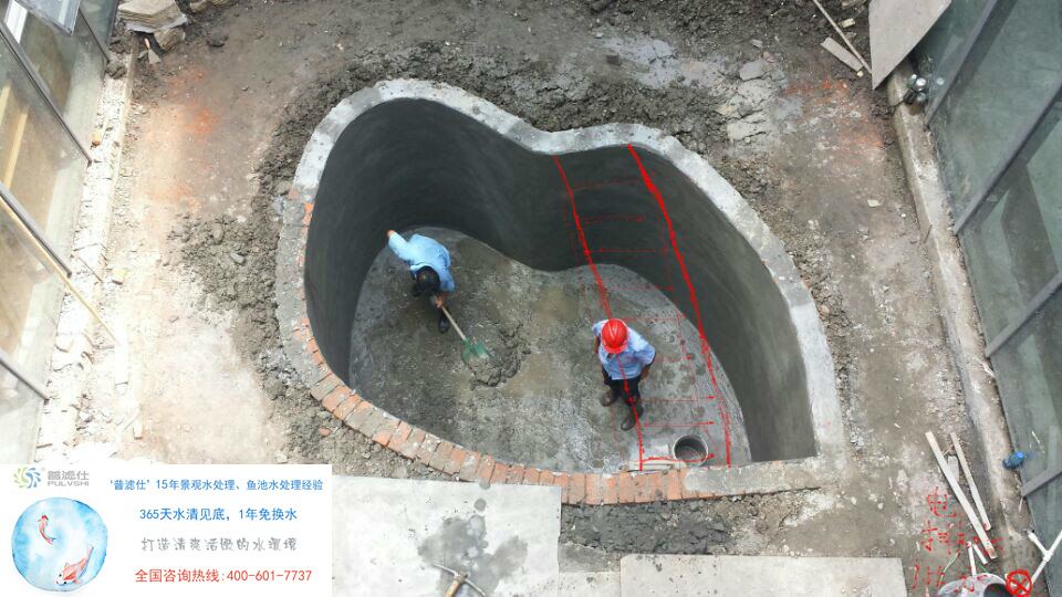 金碧林为江苏客户设计鱼池水过滤，深得顾客满意